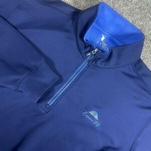 Fairway & Greene Men’s F&G Tech 1/4 Zip Long Sleeve Golf Blue Pullover Size 2XL